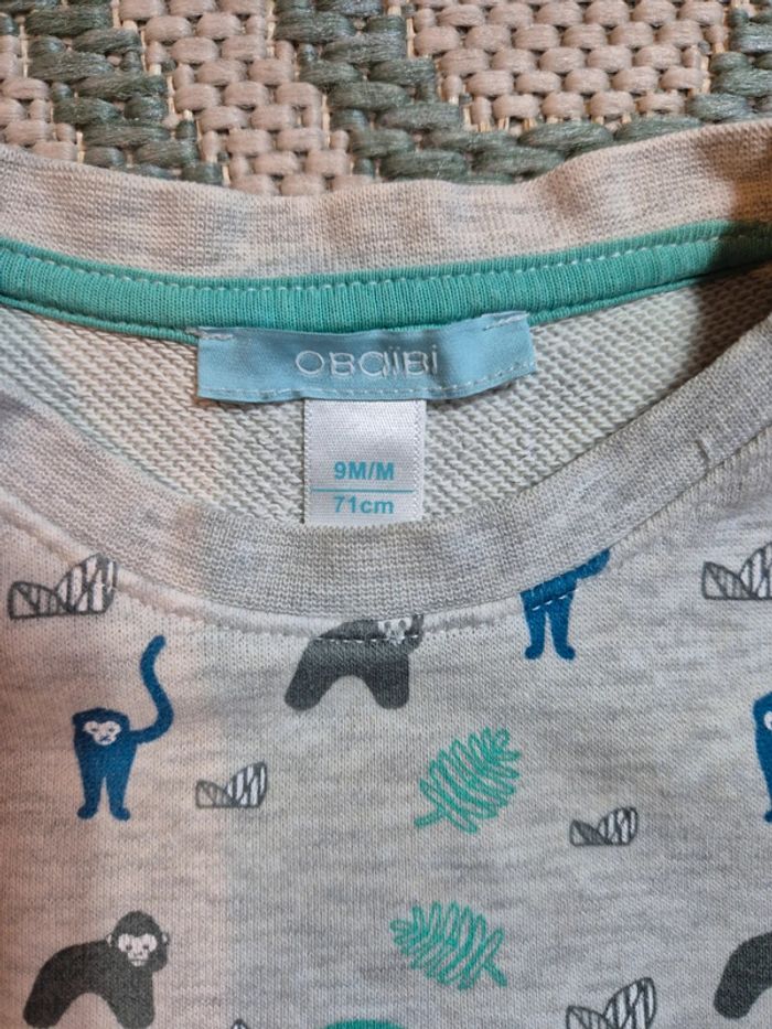 Sweatshirt bébé 9 mois - photo numéro 3