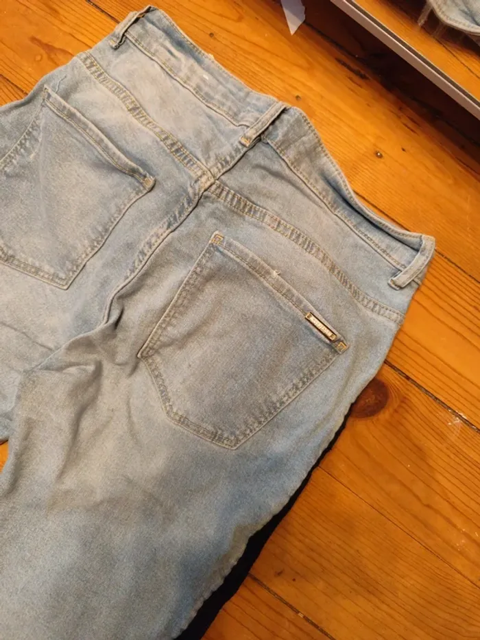 Jean skinny stretch Mango 36 bleu ciel 5 poches - photo numéro 5