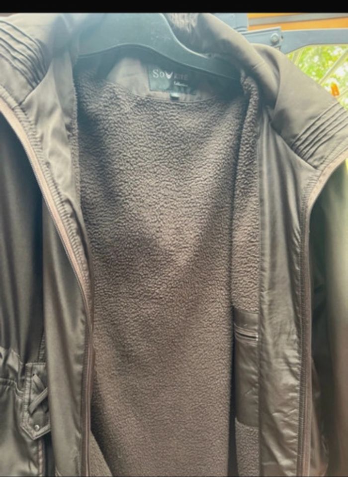 Manteau long marron femme doublé polaire chaud et élégant - photo numéro 6