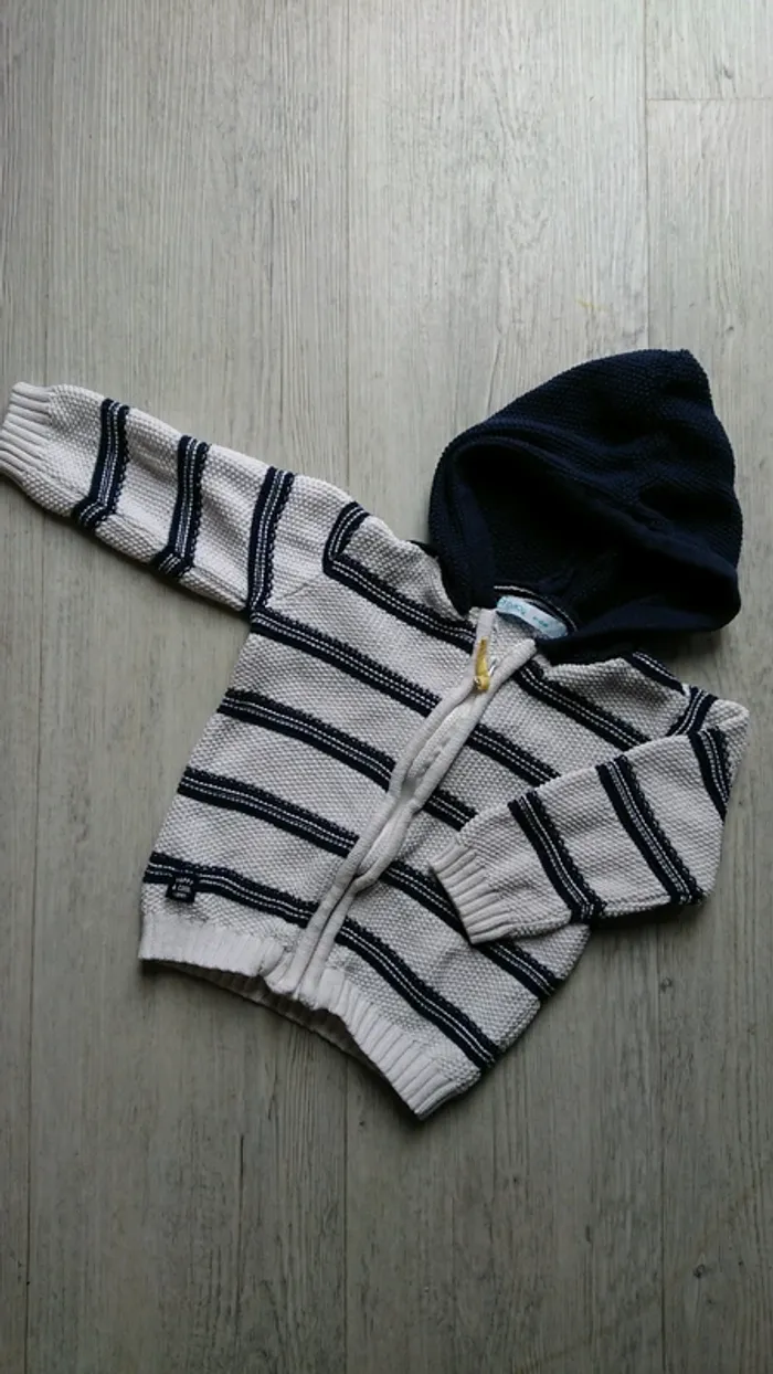 Gilet marin garçon 18 mois
