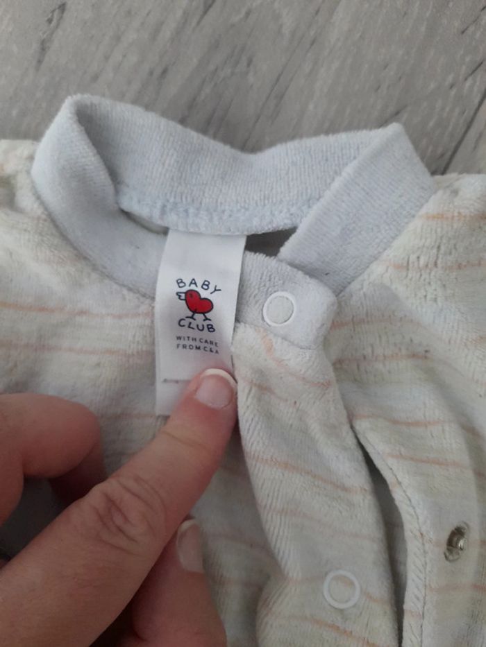 Pyjama velours 1 mois - photo numéro 5