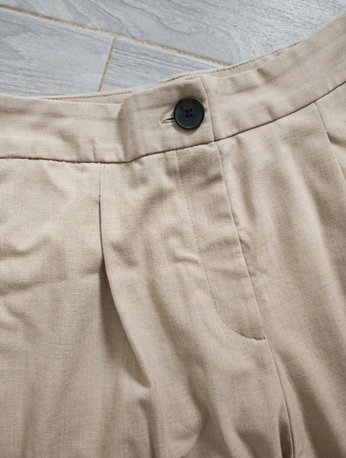 Pantalon beige chino Zara T.XS - photo numéro 2