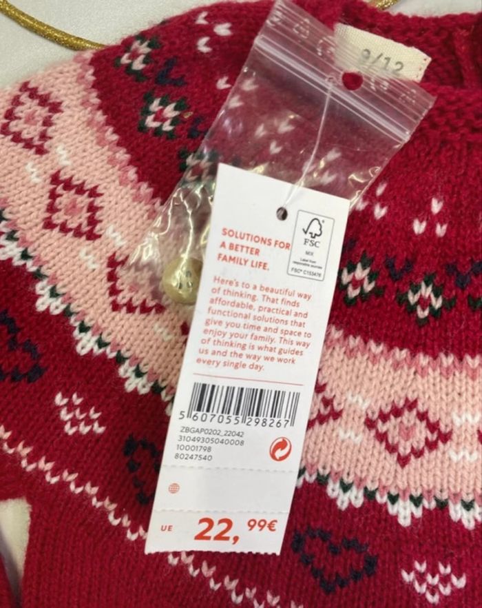 Pull bébé fille tricot - neuf - Zippy - Taille 9 mois - photo numéro 4