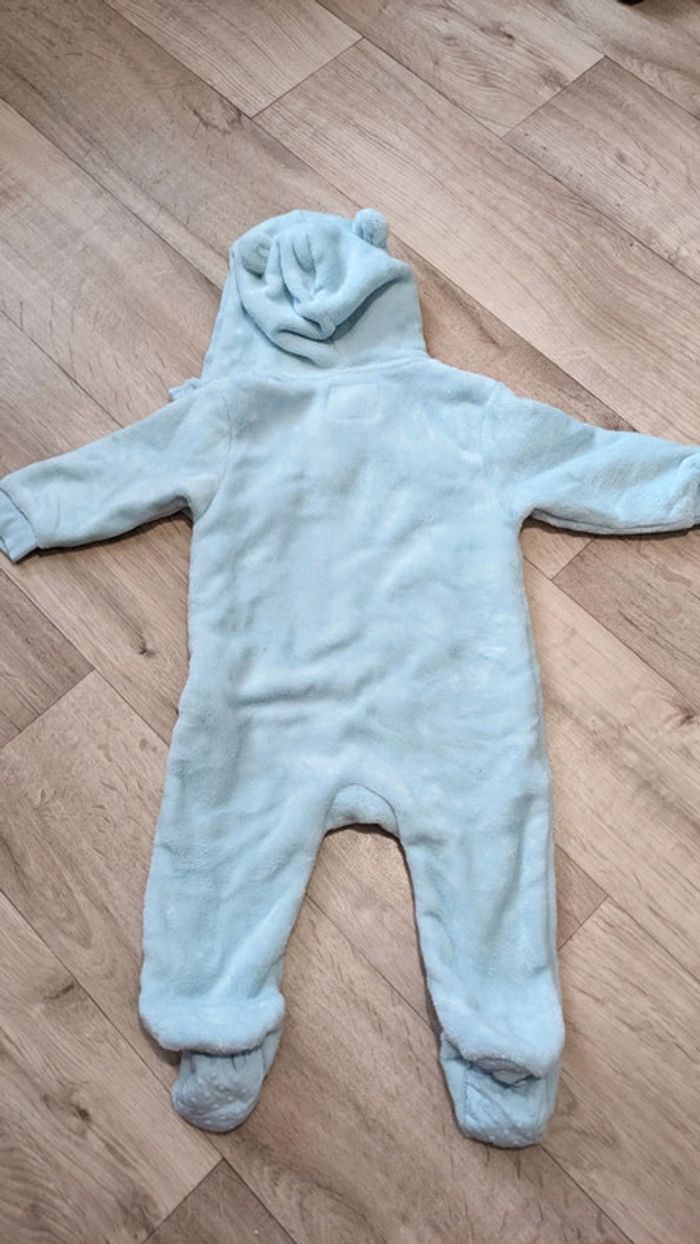 Pyjama/Grenouillère bleu clair Tex 12 Mois - photo numéro 6