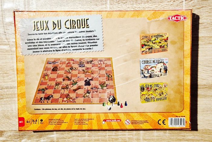 Jeu familial TACTIC "Jeux du Cirque" (course aux dés, 2-6 joueurs) neuf - photo numéro 2