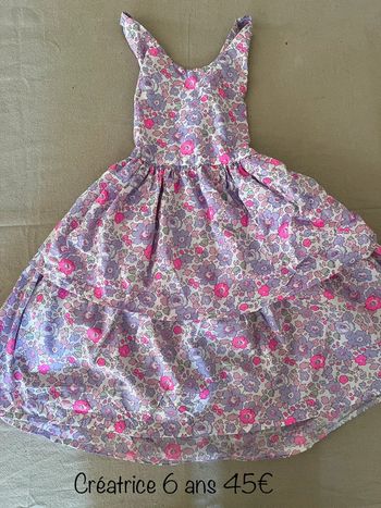 Robe créatrice 6 ans