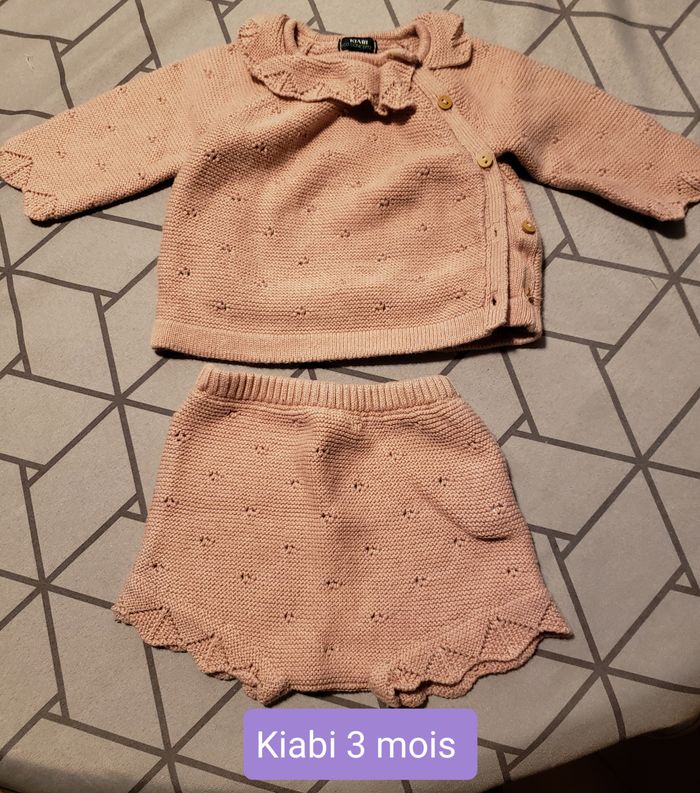 Ensemble vieux rose 3 mois