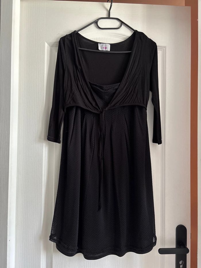 Robe noire grossesse + boléro intégré 38/40