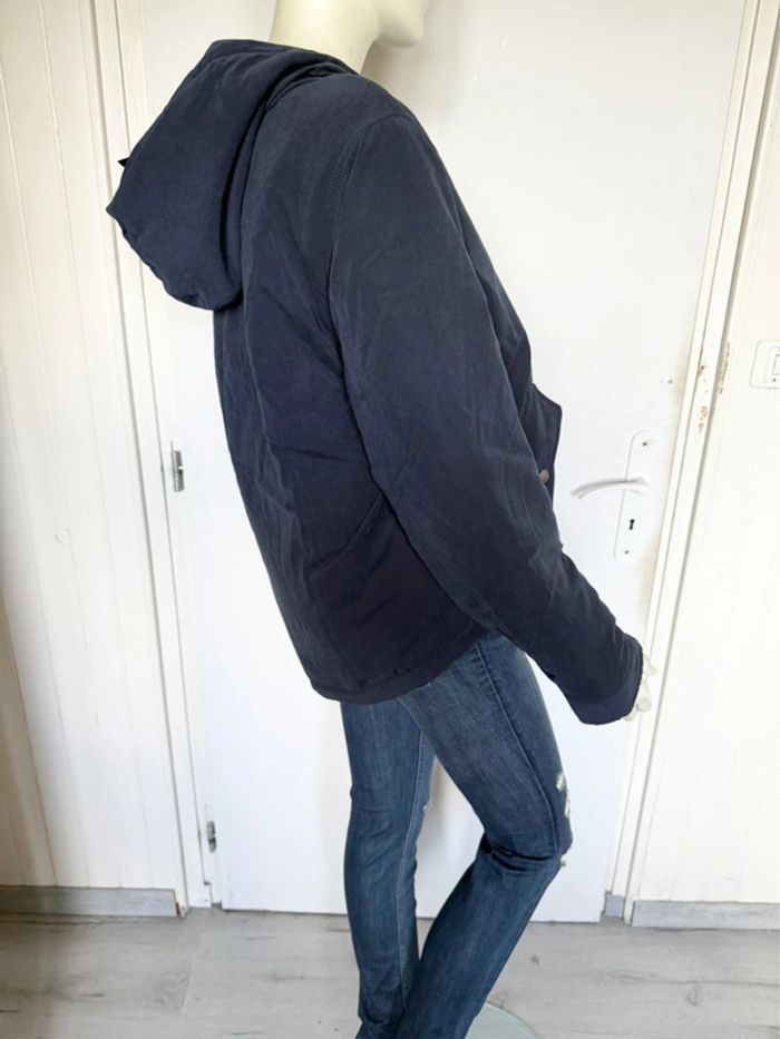 Manteau à capuche doublé ONLY – Taille L – bleu marine – Neuf avec étiquette - photo numéro 11