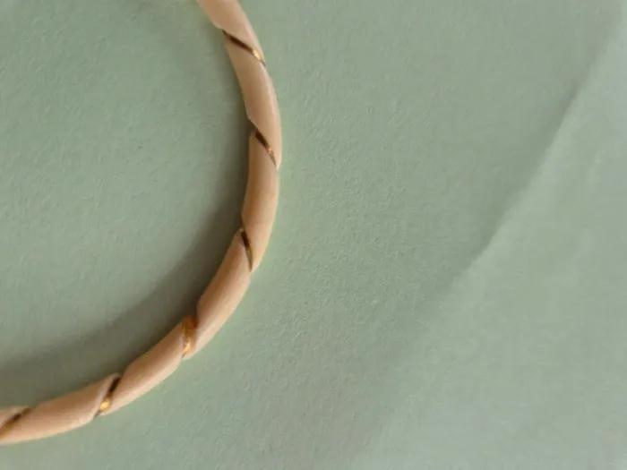Jonc bracelet en ivoire - photo numéro 4