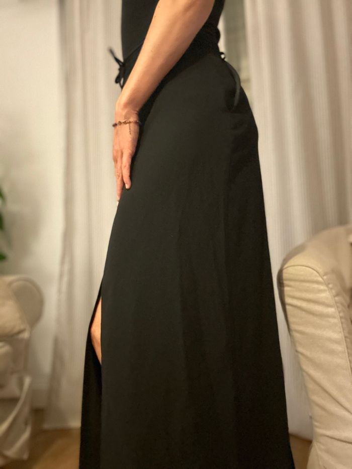 Jupe longue échancré élégante noir taille L - photo numéro 7