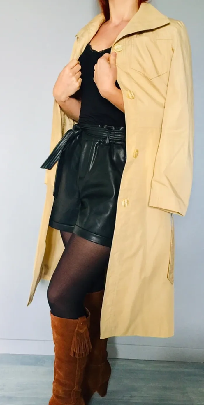 Trench beige-crème vintage