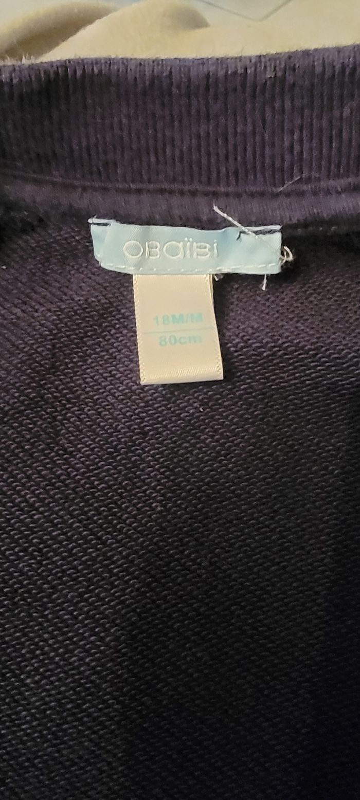 Sweat-shirt 18 mois Obaibi - photo numéro 4