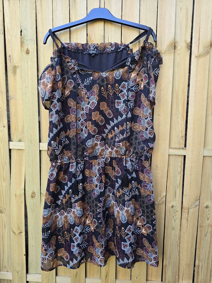 Robe fluide Épaules dénudées 🍒Mosquitos🍒taille XL - photo numéro 6