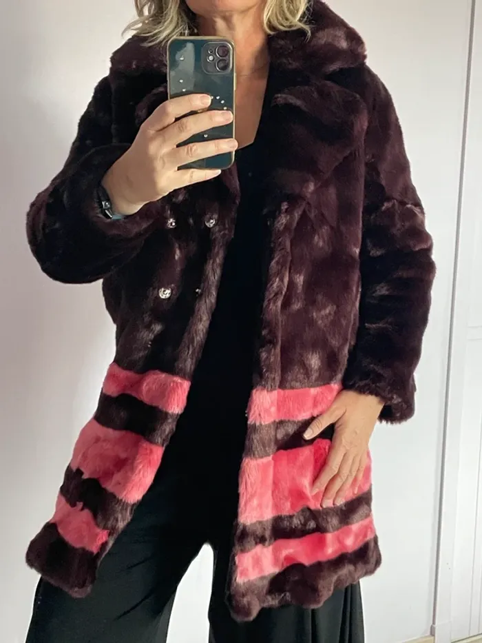 Manteau fausse fourrure American Retro 36