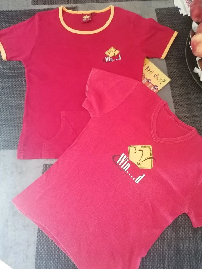 Lot de 2 tee-shirts femme/fillr taille 34-36 be