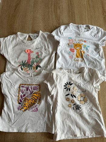 Lot de 4 tee shirts 18mois