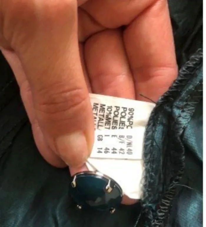 steilmann veste bleu irisée taille 42 - photo numéro 6