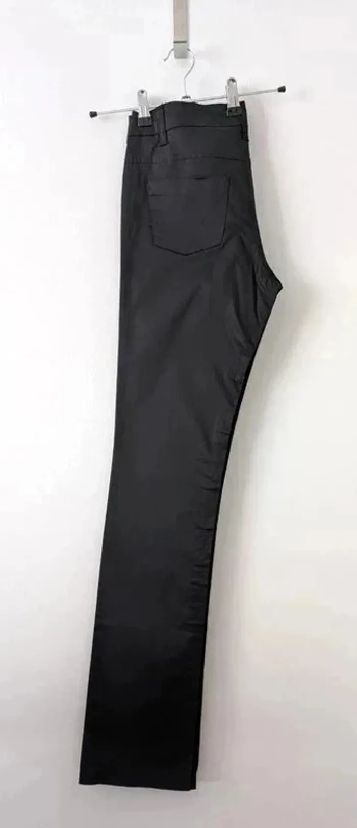 Pantalon noir en coton - Mango - taille 38 - photo numéro 3