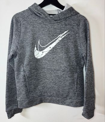 Sweat gris à capuche Nike /