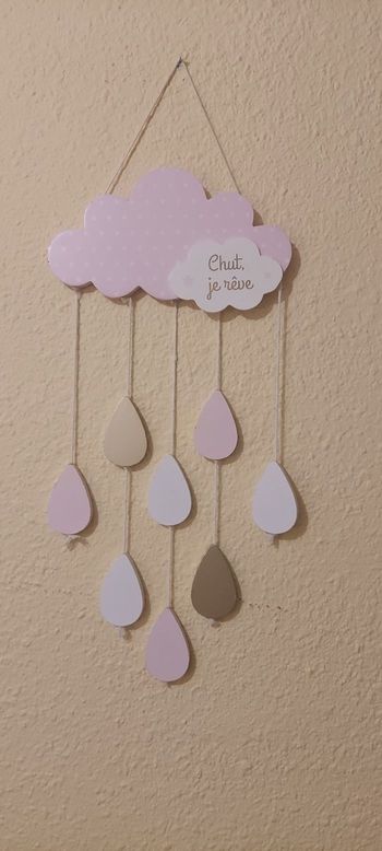 Décoration chambre nuage rose