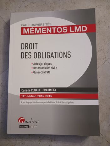 livre droit des obligations 12e l'union européenne 4e éditions Gualino