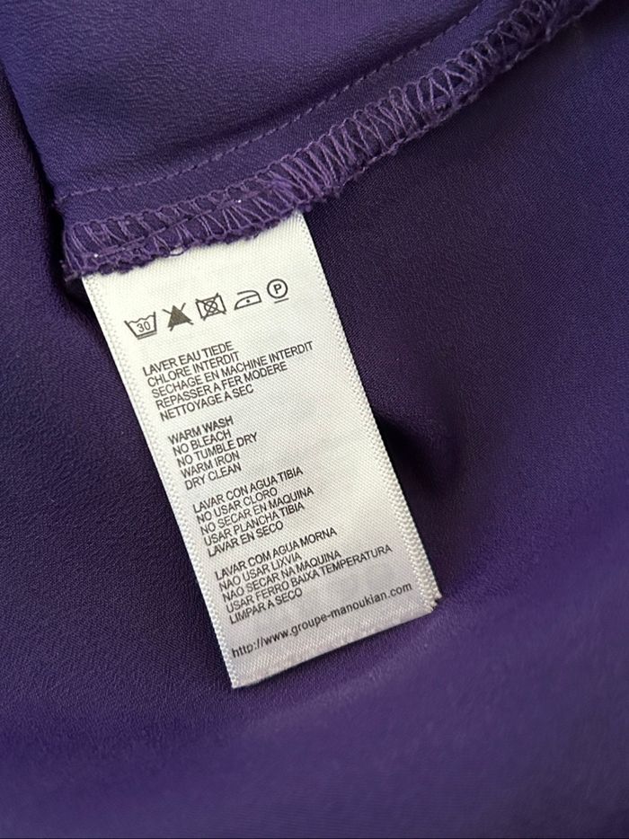 Blouse violette et noire sans manches Manoukian taille XS jamais portée - photo numéro 10
