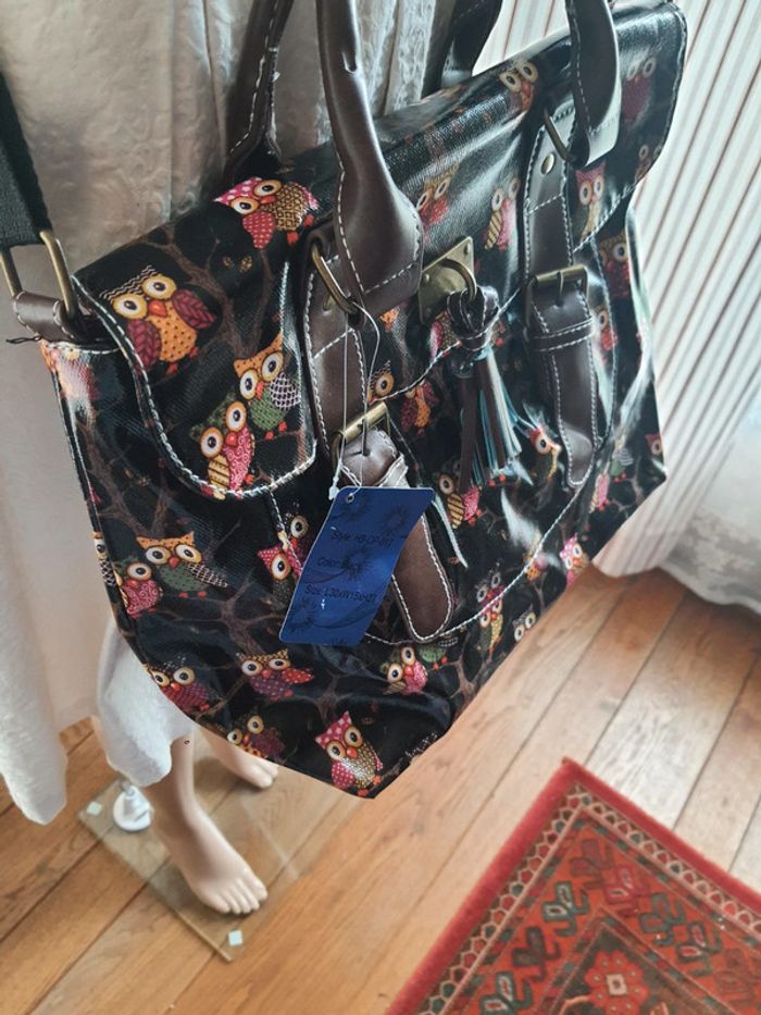 Jolie Sac à main noir/marron Mfhandbags neuf - photo numéro 10