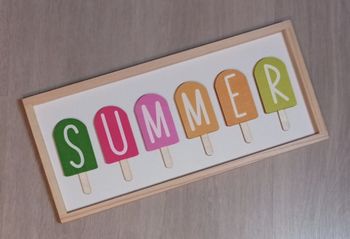 Cadre tableau "Summer" 40 x 18 cm