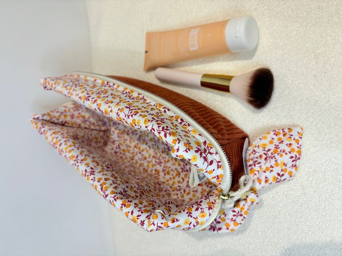 Trousse de toilette Terracotta fleurie - photo numéro 5