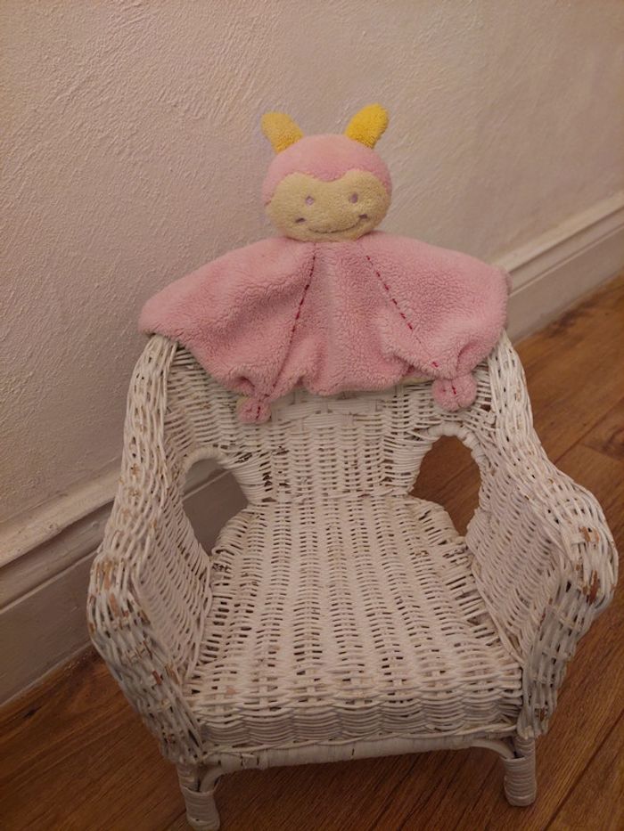 Doudou coccinelle rose Babou