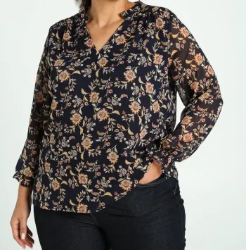 Blouse imprimé cachemire Paprika – Taille 2 – Neuve