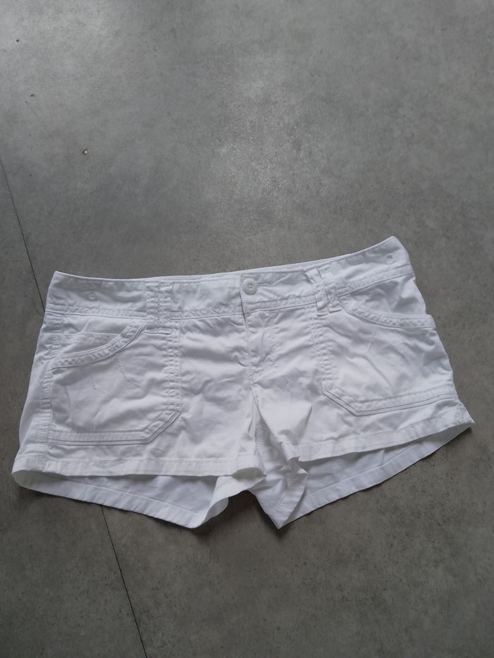 Short taille basse blanc - photo numéro 5
