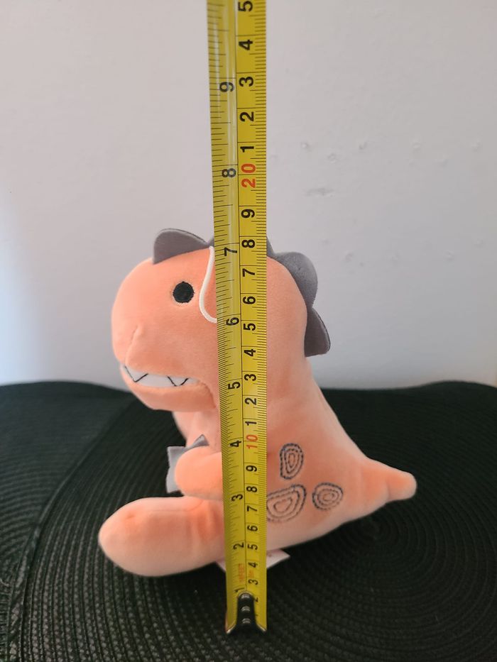 Peluche dinosaure T-Rex orange de 14 cm de haut BNWT - photo numéro 2