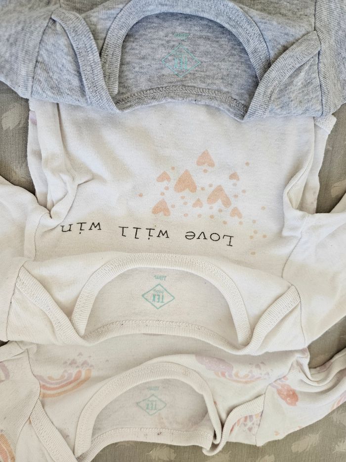 Lot de bodys fille manches longues - photo numéro 3