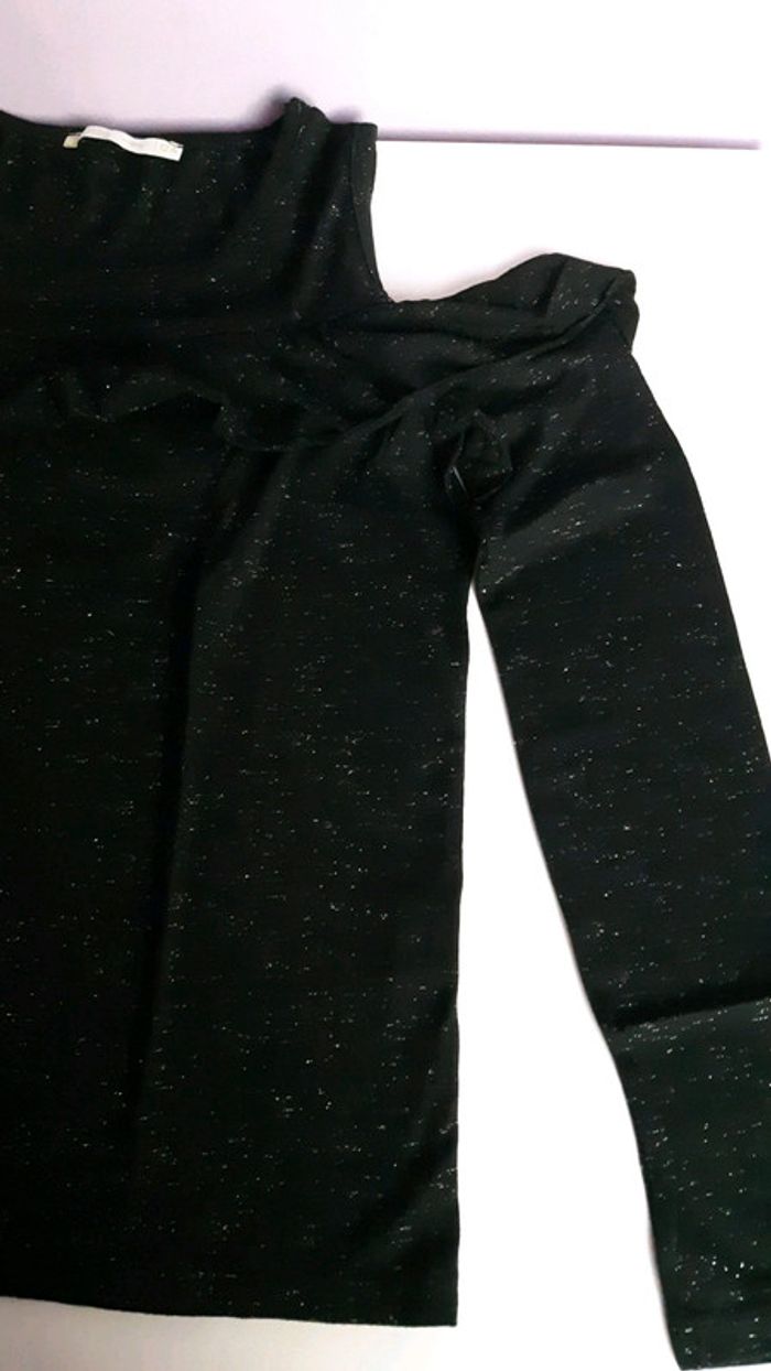 T shirt en taille 12 ans manches longues à épaules dénudées - photo numéro 2
