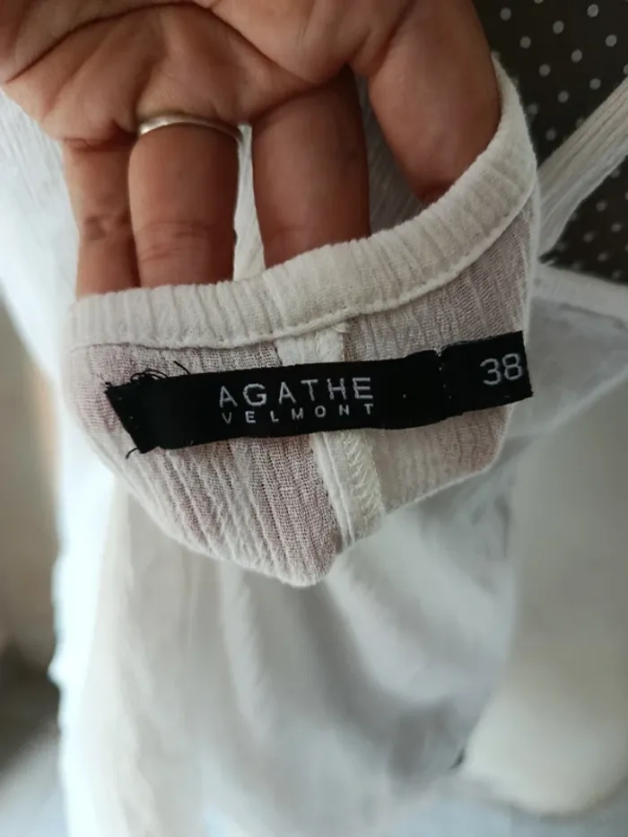 Débardeur léger blanc Taille 38 Agathe - photo numéro 5