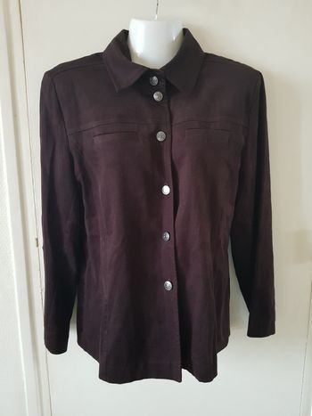 Chemise manches longues Affinités – Marron – T38