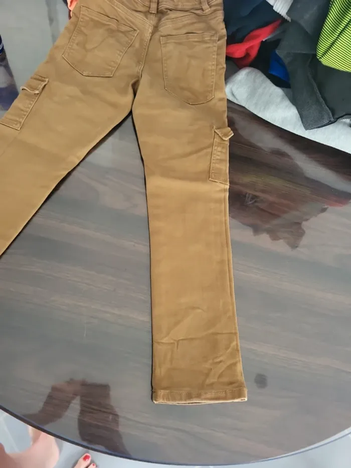 Pantalon beige jean 8 ans kiabi - photo numéro 4