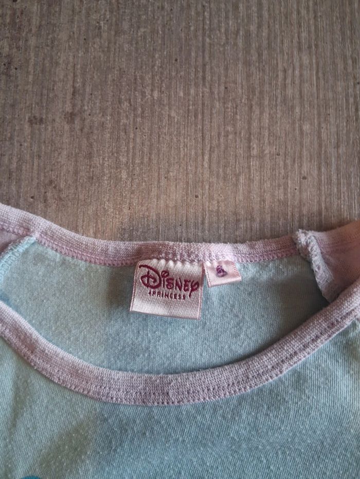 T-shirt manches courtes 6ans disney princesse - photo numéro 2