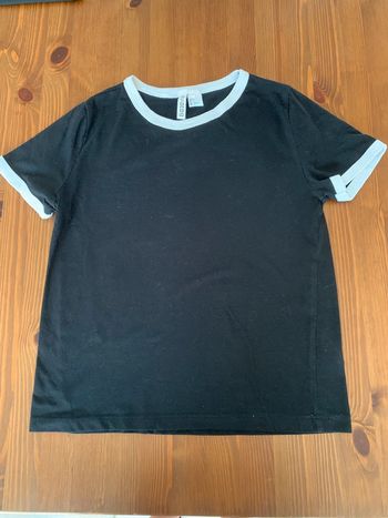 T-shirt basic H&M taille S noir