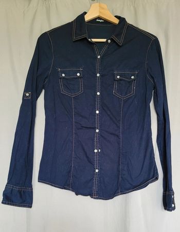 Chemise bleu femme