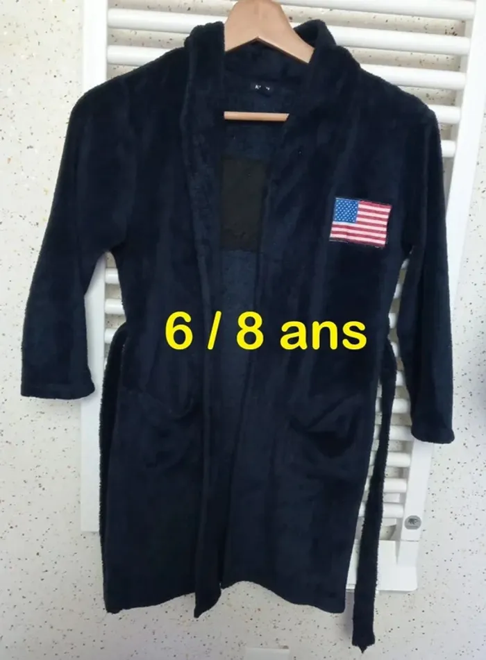 Peignoir / Robe chambre bleu marine Kiabi Taille 6 / 8 ans