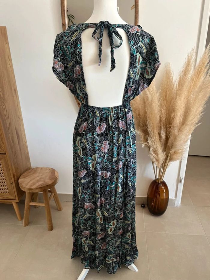 Robe longue noire et fleurie Holly & Joey - photo numéro 4