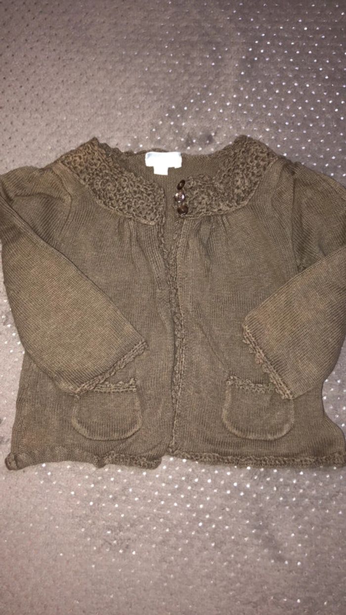 Gilet en laine fille 12 mois - photo numéro 2