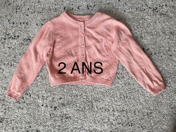 Gilet court fille 2 ans