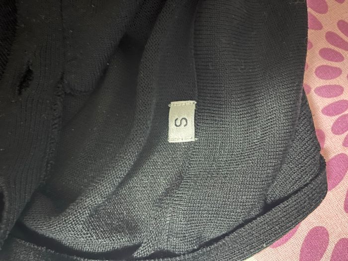 Robe noire col avec bouton S - photo numéro 5