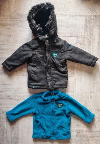 Manteau 3 en 1 garçon 12 mois