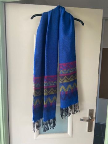 Écharpe bleu chaude