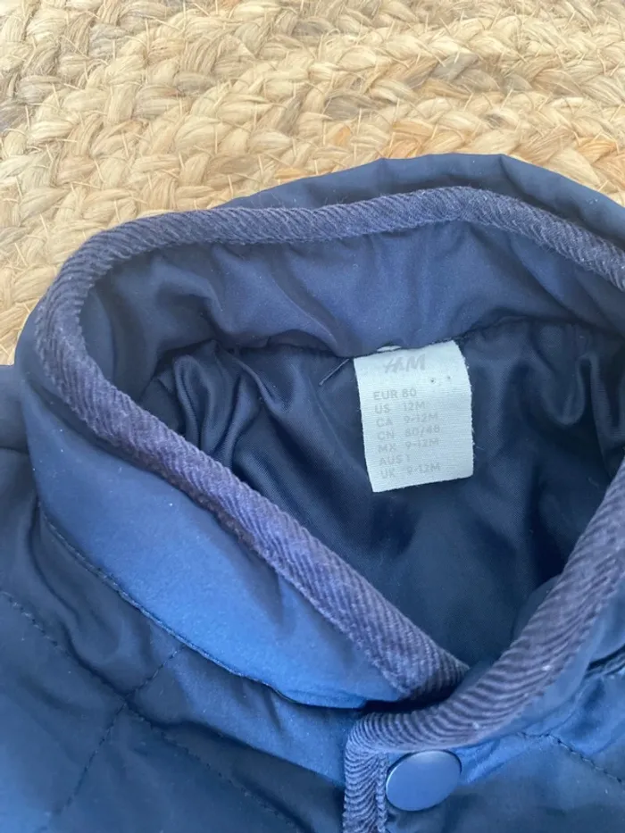 Manteau bleu marine matelassé - photo numéro 2